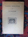 Blom, J.R. van - TJANDI SADJIWAN Proefschrift Letteren en Wijsbegeerte Leiden, 1935