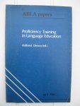 Decoo, Wilfried (ed.) - Proficiency Training in Language Education.