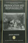Jeremy Horder - Provocation and Responsibility