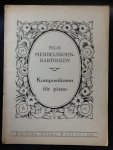 Felix Mendelssohn-Bartholdy - Felix Mendelssohn-Bartholdy Kompositioner för piano