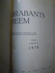 BRABANT. - Brabants Heem; Driemaandelijks tijdschrift voor Brabantse Heem- en Oudheidkunde, jaargang 30/31/32.