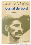 MONFREID, Henri de. - Journal de bord.
