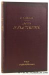 Carvallo, E. - Leçons d'électricité.