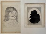  - Antique print, etching | Two portraits, published ca. 1790, 1 p.