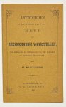 Sluyters, H. - Schoolbook, 1866, Education | Antwoorden op den Derden Druk der Keur van Rekenkundige Voorstellen, ter herhaling en uitbreiding van het geleerde bij eenigszins gevorderden; (...). Amsterdam, C.L. Brinkman, 1866, 20 pp.