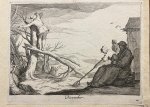 Bloemaert, Frederick - Genre print Calender month December I Print for the month December (from the series of 12 months) made by Frederick Bloemaert after Abraham Bloemaert, 1 p.