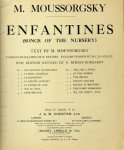 Mussorgsky, M.: - Enfantines (Songs of the nursery)... new edition revised by N. Rimski-Korsakov