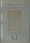 Gerrit Komrij - Gerrit Komrij 60 En daarvan wilde hij leven! [gebonden uitgave 'H.C.'] verkooptentoonstelling van manuscripten & documenten auteursexemplaren van eigen werk 31 maart - 21 april 2004