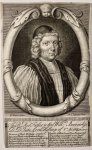 Michiel van der Gucht (1660-1725), after Benjamin Ferrers (1685-c. 1740) - Antique portrait print, engraving | William Beveridge, published ca. 1700, 1 p.
