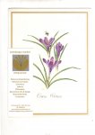  - Crocus Vernus, a drawing by J. Haak on the menue of the KLM, at the occasion of 'Chapitre de l'Air de la Confrèrie de la Chaine des Rotisseurs' in Restaurant Aviorama Shiphol 26-2-1957