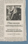 ... - (1) Van Onzen Correspondent