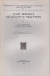 HOFSTEE, E.W - Some remarks on selective migration