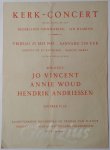 ANONYMOUS, - Concert poster "Kerk-concert onder auspicien van Nederlands Volksherstel - Afd. Haarlem"