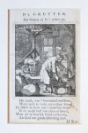 Luyken, Jan (1649-1712) and Luyken, Caspar (1672-1708) - Antique print/originele prent: De Grutter/The Corn-chandler.