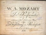 Mozart, W.A.: - [K Anh. A 22] De profundis für Sopran, Alt, Tenor und Bass mit Begleitung des Pianoforte