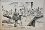 Braakensiek, Johan (1858-1940) - [Original lithograph/lithografie by Johan Braakensiek] Burgemeester Vening Meinesz en de Zondagswet, 19 Juli 1896, 1 pp.