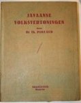 Theodore G.Th. Pigeaud - Javaanse volksvertoningen. Bijdrage tot de beschrijving van land en volk