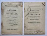[VEILINGBOEKJE ONROEREND GOED] - [Veilingboekje betreffende onroerend goed Heemstede, met kaarten] Notitie van de Perceelen, Villa van Merlenlaan (De Bazel), te Heemstede, Met & Meylink, Haarlem 1930, 8 pp.