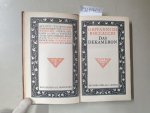 Boccaccio, Giovanni di und Walter Tiemann (Einbandgestaltung): - Das Dekameron : Band I-III : in 3 Bänden : Ausgabe in Ledereinband :
