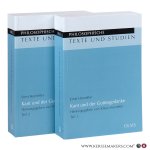 Horneffer, E. / Horneffer, Klaus (ed.). - Kant und der Gottesgedanke: eine Interpretation. Bände I–II.