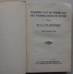 Apeldoorn L J van - Inleiding tot de studie van het Nederlandsche recht