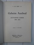 Smet, S. De  s.j. - Geheim Aanbod. Leonardus Lessoius 1554-1623.