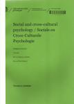 samenstelling Katherine Stroebe, Tom Postmes - Social and cross-cultural psychology / Sociale en Cross-Culturele Psychologie