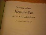 Schubert; Franz (1797–1828) - Messe Es-Dur; fur Soli, Chor, Orchester; Klavierauszug