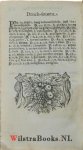 Saldenus, Guilielmus - Een Christen Vallende en Opstaende, ofte Noodige en stichtelijcke Bedenckingen over het Gheestelijck Weder-invallen ende de Heerschappye der Sonde, voor so veelse beyde noch vallen kunnen in de Wedergeborene. Mitsgaders Waerschuwinghen, Raedt ...