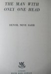 Barr, Densil Neve - The man with only one head