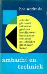  - AMBACHT en TECHNIEK;  Hoe Werkt de SCHILDER / GLAZENIER / TEKENAAR / GRAFICUS / BEELDHOUWER / BRONSGIETER / EDELSMID / POTTEBAKKER / GLASBLAZER / WEVER - dr. B. Jansen, 168 blz.