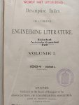 Johnson J.B. - Descriptive Index of Current Engineering Literature 1884-1891 + 1892-1895 (volume 1 + 2)