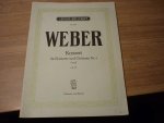 Weber; Carl Maria von (1786–1826) - Concerto No. 1 f Minor op. 73 for Clarinet and Orchestra; voor Klarinet (bes), piano - Piano-uittreksel , solopartij (Urtext)