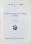 H. E. Richardson - Ch'ing Dynasty inscriptions at Lhasa