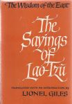 giles, lionel, - the wisdom of the east, the sayings of lao-tzü