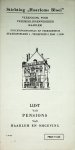 Lijst - Lijst van Pensions van Haarlem en omgeving