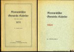 N/A - Mennonitischer Gemeinde-Kalender für das Jahr 1951 - und für das Jahr 1964 (2 Bänden).