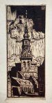 Busé, Johannes Cornelis (1891-1974) - [Original woodcut] The new church of Haarlem/Nieuwe kerk in Haarlem.