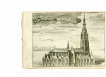Harrewijn, Jacob - L'Eglise Collegiale de Notre Dame A Breda. Originele kopergravure