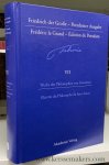 Friedrich der Große - Fréderic le Grand. - Postdamer Ausgabe - Édition de Potsdam | Vol. 7 | Werke des Philosophen von Sanssouci -Oeuvres du Philosophe de Saint-Souci.