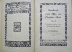 Godefroy, J. - Handboek voor Stijl - en Ornamentleer (Ahrend's Bibliotheek Kunst Techniek Wetenschap)