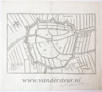  - Map of Leiden (Leyde)/Kaart van Leiden (Leyden)