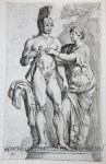 Perrier, François (1594-1649) - [Original etching/ets] Hadrian and his wife; Mars and Venus ['Segmenta nobilium signorum et statuarum.', 1638]/Hadrianus en zijn vrouw, Mars en Venus.
