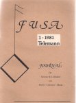 red. - fusa journal fúr kenner & liebhaber von kunst, literatur, musik, 1: 1981 - Telemann