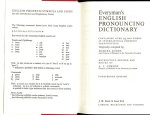 Jones, Daniel  .. A.C. Gimson Professor of Phonetics in the University of London - English Pronouncing Dictionary .. 59.000 words in international phonetic transcription.