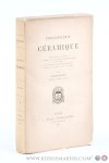Champfleury - Bibliographie céramique. Nomenclature analytique de toutes les publications faites en Europe et en orient sur les arts et l'industrie céramiques depuis le XVIe jusqu'à nos jours