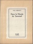 Paul Neuhuys - Dans le monde du Sommeil