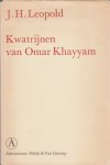 Khayyam, Omar - Kwatrijnen van Omar Khayyam.