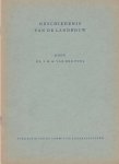 Poel. Dr. J.M.G. van der - Geschiedenis van de landbouw.