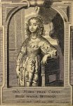 Pieter de Jode II (1606-1670/74), after Anthony van Dyck (1599-1641) - Antique portrait print, engraving | Mary Stuart, Princess of Orange, published ca. 1641, 1 p.